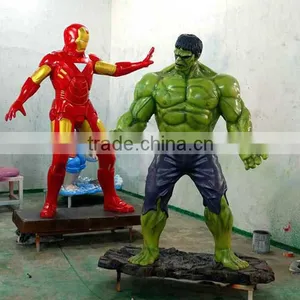 Amusement Park Fiberglass Life Size Fiberglass Hulk thumbnail-3