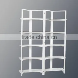 Fasion Modern Style White Wooden Book Stand Design for European thumbnail-1