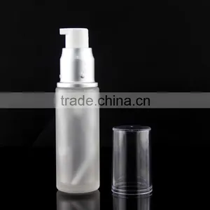 American 50 /60 Lotion Bottle Glass With Silver Pump thumbnail-3