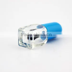 Nail Bottle Glass Material Nail Polish Bottle With Blue Cap thumbnail-2