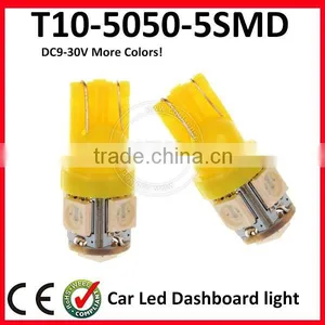High Quality Cheap Supplier 5050 Led Car Side Wedge Light LampT10 5smd W5w Led thumbnail-3