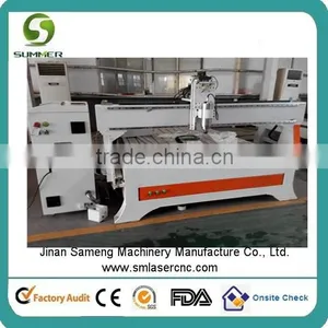 SM1325R 250mm Diameter Cylinder Statue Wood Engraving 4 Axes Cnc Router thumbnail-1
