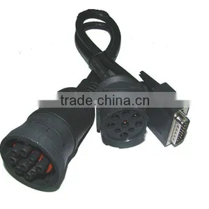 OBD2 Cable OBD2 Interface 9PF to 9PM+DB15PM thumbnail-1