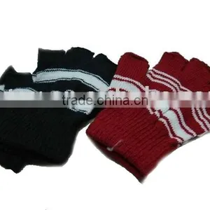 Fingerless Cotton Knitted Glove in Winter thumbnail-1