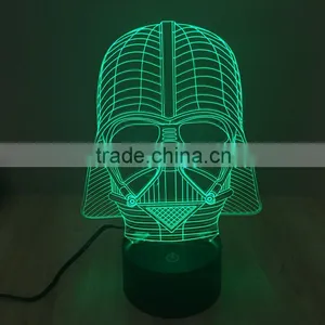 7 Color Changing LED 3D Table Lamp thumbnail-2