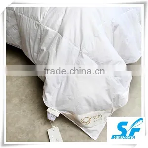 Double King Queen Cotton Fabric Down Quilt Hotel Alternative Comforter Shell thumbnail-1