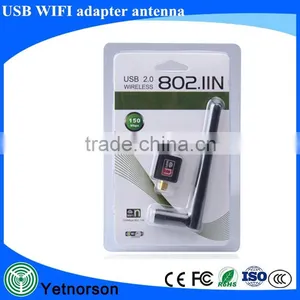 USB Wifi Router 150Mbps Wireless Adapter 150M Computer LAN Card Antenna For Laptop thumbnail-1