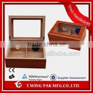 20-25 Cigars Handmade Mini Humidifier Wood Cabinet Cigar Humidor Quality Choice thumbnail-1