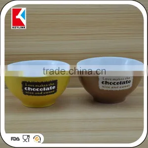 China Factory Color Glazed Stoneware Cereal Bowl Ceramic Soup Bowls Logo Black thumbnail-1