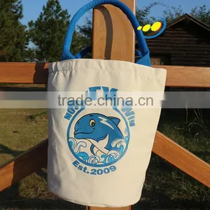 Recyclable Canvas Bag Round Bottom Bag thumbnail-1