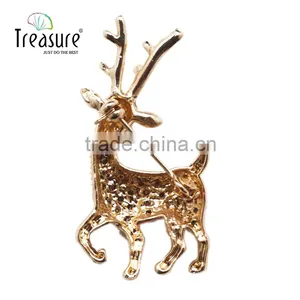 Brand Treasure Deer Brooch 2015 Yiwu Newest Design Fashion Diamond Deer Brooch thumbnail-3