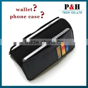 For IPhone 6 Leather Case, Wallet PU Leather Case Side Flip Cover Wit thumbnail-1