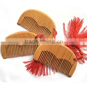 Natural Wide Tooth Wood No-static Massage Hair Comb Free Shipping Wholesale thumbnail-1