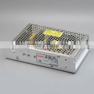 WEHO S-50-24 50W 24V 2.1Amp Output Current 47-63HZ AC-DC Power Supply Manufacturer thumbnail-2