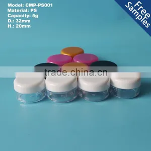 5g Small PS Cosmetic Jar With Lid,5ml Empty Cosmetic Sample Containers ,0.17oz Cream Jars Cosmetic Packaging thumbnail-3