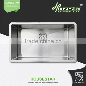 High Quality Stainless Steel 304 Sink Undermount Single Bowl Handmade Kitchen Sink thumbnail-1