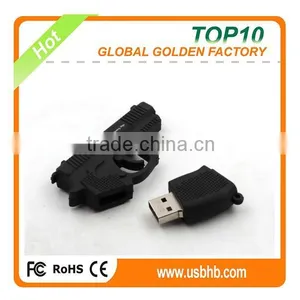 Factory Price Unique PVC Pistol Handgun 32gb 2.0-3.0 Usb Pendrive thumbnail-1