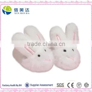 Cute White Bunny Plush Slippers thumbnail-1