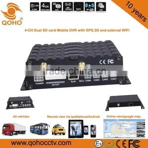 256GB SD 4-CH Car Mobile DVR GPS 3G WIFI For Vehicles With Full-Metal Housing thumbnail-3