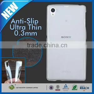 C&T Ultra Slim 0.3mm Case / Extremely Thin Transparent TPU Back Cover For Sony Xperia Z1 thumbnail-1