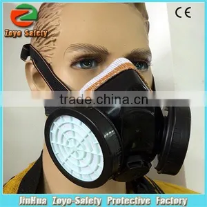 Double or Single Filter Chemical Respirator and Dust Gas Mask thumbnail-1