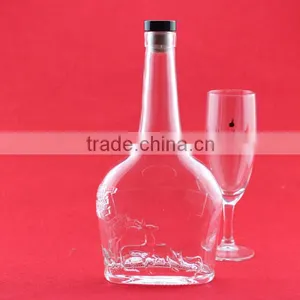 Bulk Wholesale Frosted Alcohol Bottles Liquor 700ml Bottle Crok Lovely Shape Bottles thumbnail-6