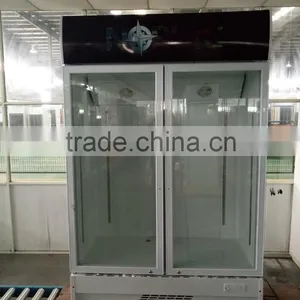 Double Door Commercial Display Refrigerator Showcase thumbnail-2