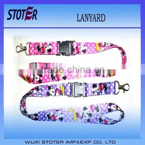 Custom Logo Printed Lanyard With Metal Ring thumbnail-1