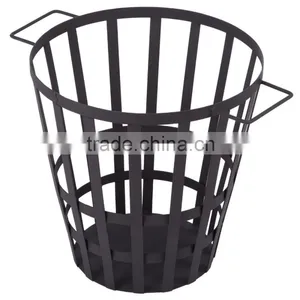 Fire Basket Includes Ash Tray, Black thumbnail-2