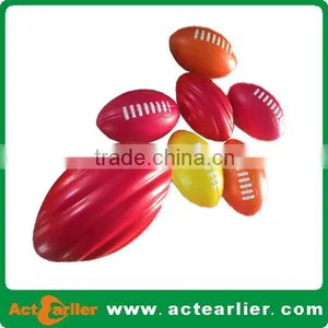 Custom Logo pu Foam Football Rugby Ball Shape Stress Ball thumbnail-2