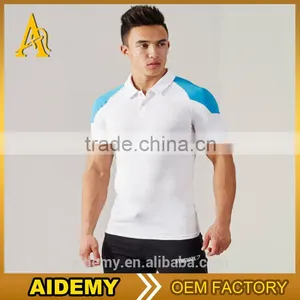Wholesale Dri Fit Mens Polo Shirts Slim Fit Gym Polo t Shirt for Sports Wear thumbnail-1