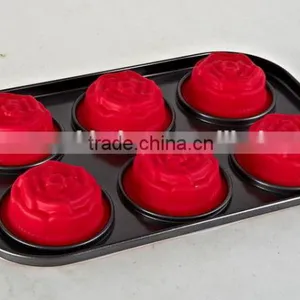 6cups Cake Decorating Silicone Cake Mold thumbnail-1