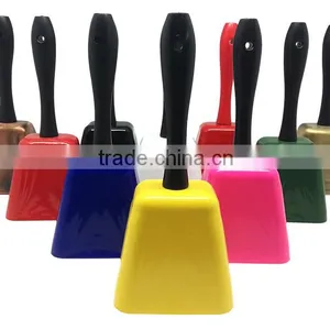Square Shape Metal Cow Bell in Colorful Painted as Cheer Noice Maker thumbnail-6