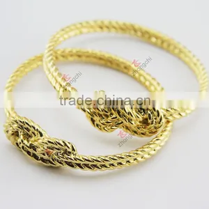 New Alloy Silver Color and Gold Color Bangle Bracelet thumbnail-3