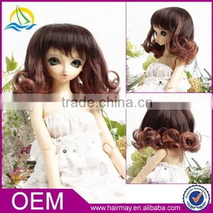 Wholesale Cheap Fashion Cute Girls Doll Wig New Design Wig for Doll thumbnail-1