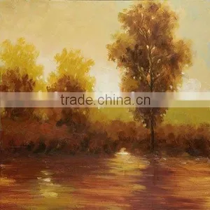 Cheap Framed Abstract Trees Canvas ol Paintings for Home Decor thumbnail-1
