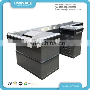 High Quality Supermarket Cashier Table Design For Sale thumbnail-1