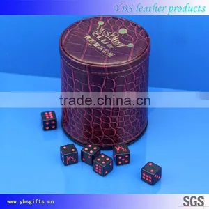 China Supplier New Product Genuine Leather Dice Cup thumbnail-2