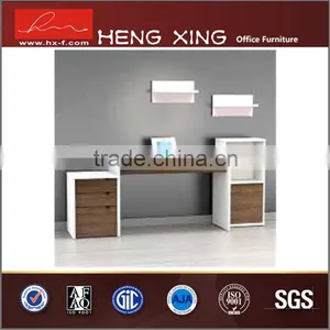2015 New Design Color Blocking Cheap Computer Desk Price White Hign Gloss Computer Desk Table thumbnail-3