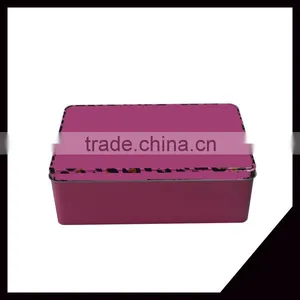 Recyclable Feature Rectangular Shape Food Storage Metal Tin Box thumbnail-1