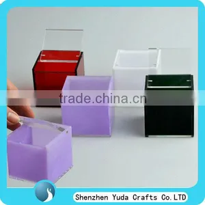 Wholesale Colored Acrylic Candy Box, Plexiglass Candy Cube Box Manufacturer 6x6x6 thumbnail-1