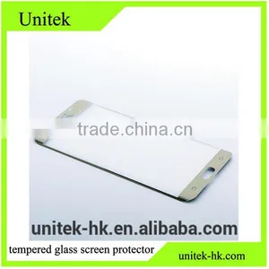Full Cover Orginal Color Gold Tempered Glass Screen Protector for s6 Edge 3d Samsung Galaxy Curved With 9 Hardness thumbnail-2