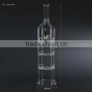 Custom Acrylic Iron Wine Rack thumbnail-3