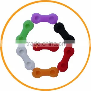 Funy Silicon Dog Bones Cable Winding Device Earphone Wire Device Many Colors From Dailyetech thumbnail-1