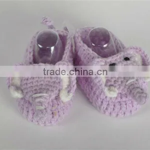 2015 New Season 100%cotton Hand Infant Crochet Booties Baby 3D Wholesale Sock thumbnail-1