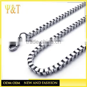Jewelry Accessory 316L Stainless Steel Long Box Chain Jewelry Various Sizes of Bracelets Necklaces Bag Chains(SC -001)) thumbnail-2