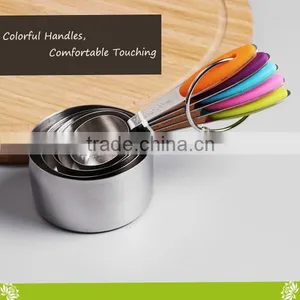 Stainless Steel Measuring Cup,Measuring Spoon Set for Dry and Liquid ,Stackable Measuring Cups/Spoons Set for Cooking or Baking thumbnail-5