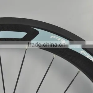 2015 New Arrival Ffwd 700C Clincher Carbon Fiber Wheelset Chinese Bike Wheels High-profile Carbon Wheels thumbnail-6