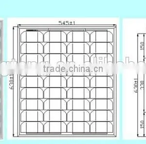 More Than 16% Efficiency Cells ,40W Monocrystalline Solar Cells thumbnail-2