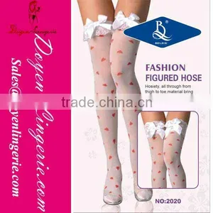 Factory Price!Fashion Compression Christmas Stocking With Satin Bow thumbnail-1